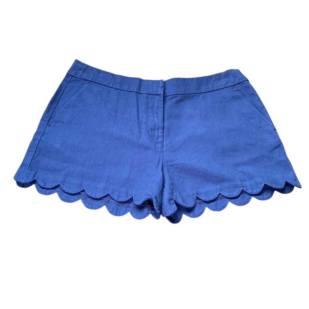 Crewcuts NWT royal‎ blue scalloped edge cotton shorts. Size 16